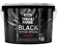 Краска Dufa матовая черная 8 литров - Изображение 2