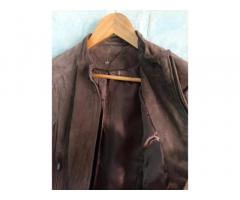 Куртка натуральная замша серая, размер L - Изображение 3