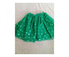 зелёная юбка на девочку